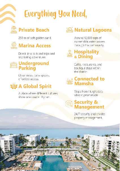  RIVA Hurghada  moderní beachfront projekt