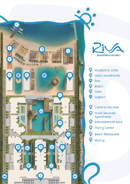  RIVA Hurghada  moderní beachfront projekt