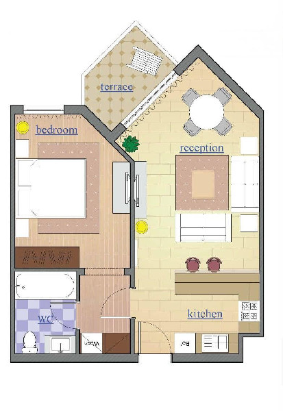 Hawaii Resort 72m2